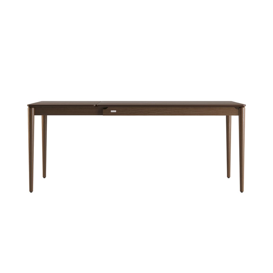 Стол обеденный раскладной Eclipse 130+60 x 80 тёмный орех
