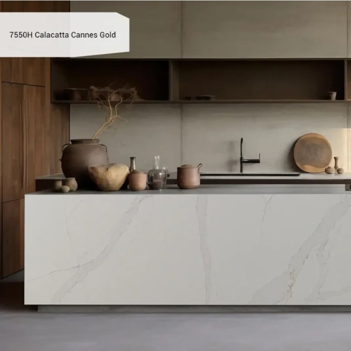 Штучний кварцит Avant 7550H Calacatta Cannes Gold 20мм Штучний кварцит Avant 7550H Calacatta Cannes Gold 20мм