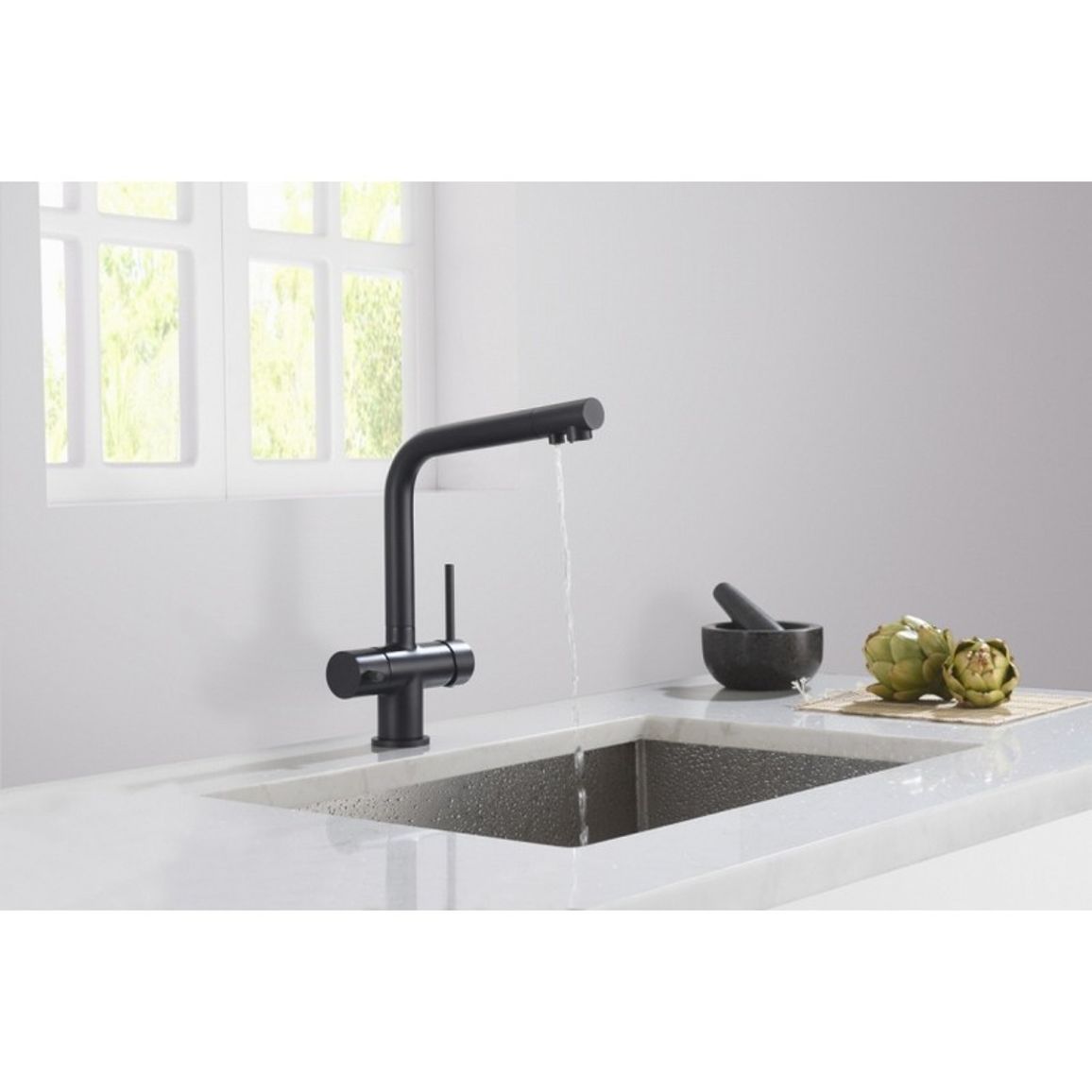 Змішувач CRYSTAL чорний матовий Blue Water (5901730616576) Змішувач CRYSTAL чорний матовий Blue Water (5901730616576)