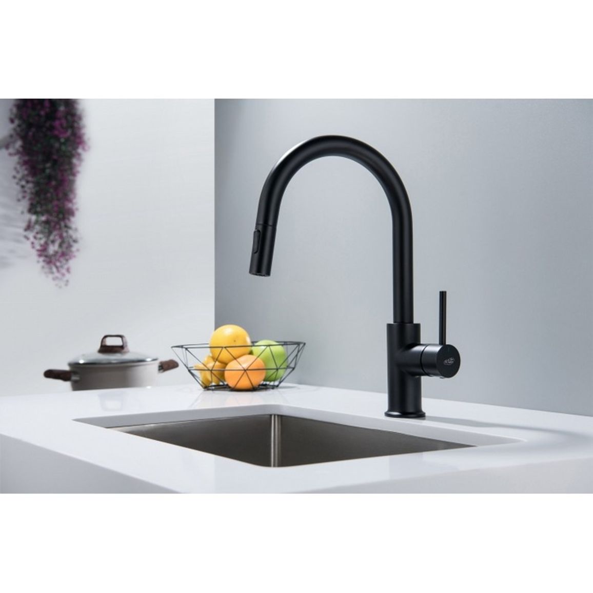Змішувач PLAZA PLUS WINDOW чорний матовий Blue Water (5901730617634)