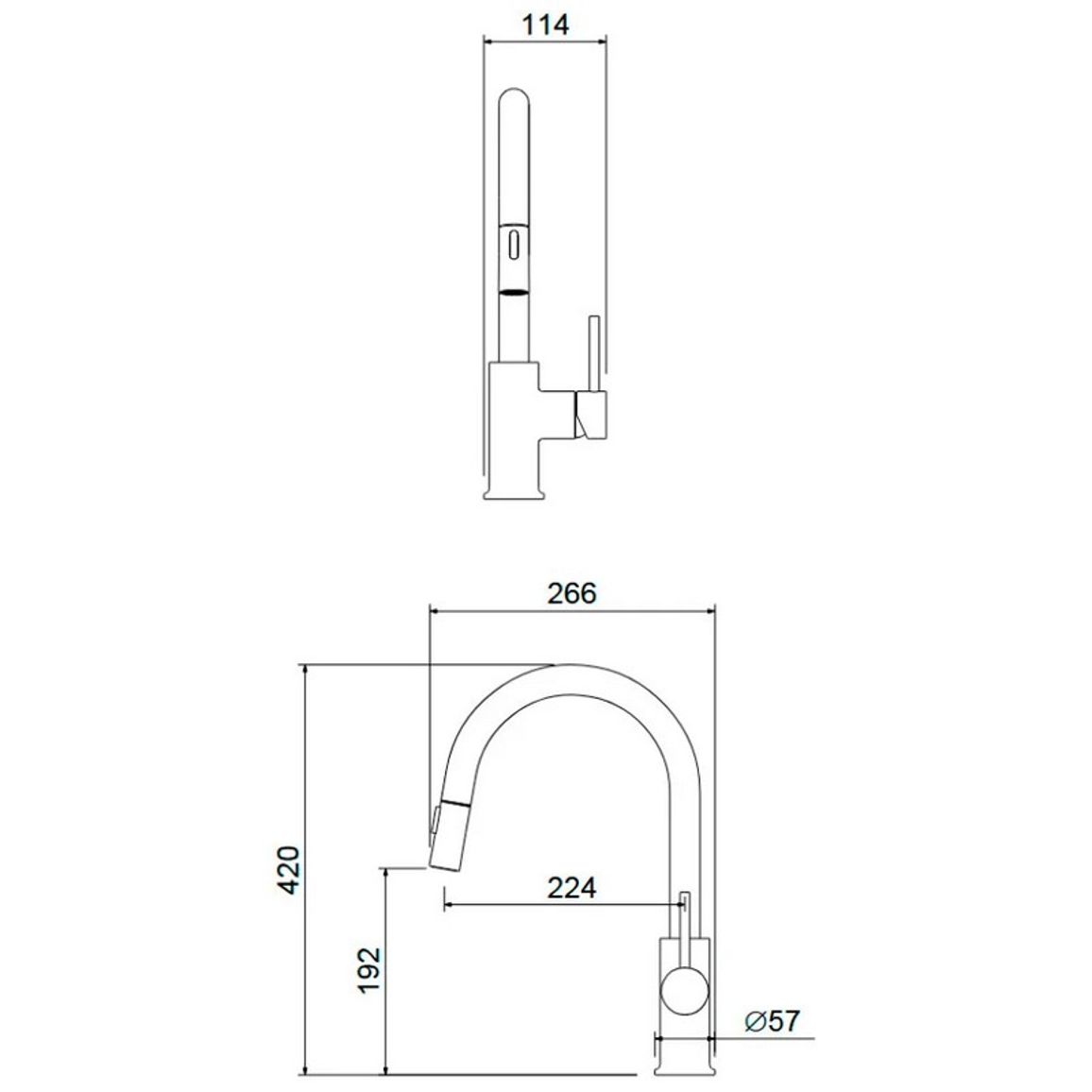 Змішувач PLAZA PLUS WINDOW чорний матовий Blue Water (5901730617634)