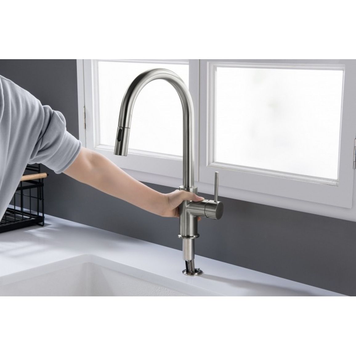 Змішувач PLAZA PLUS WINDOW сталь Blue Water (5901730617658) Змішувач PLAZA PLUS WINDOW сталь Blue Water (5901730617658)