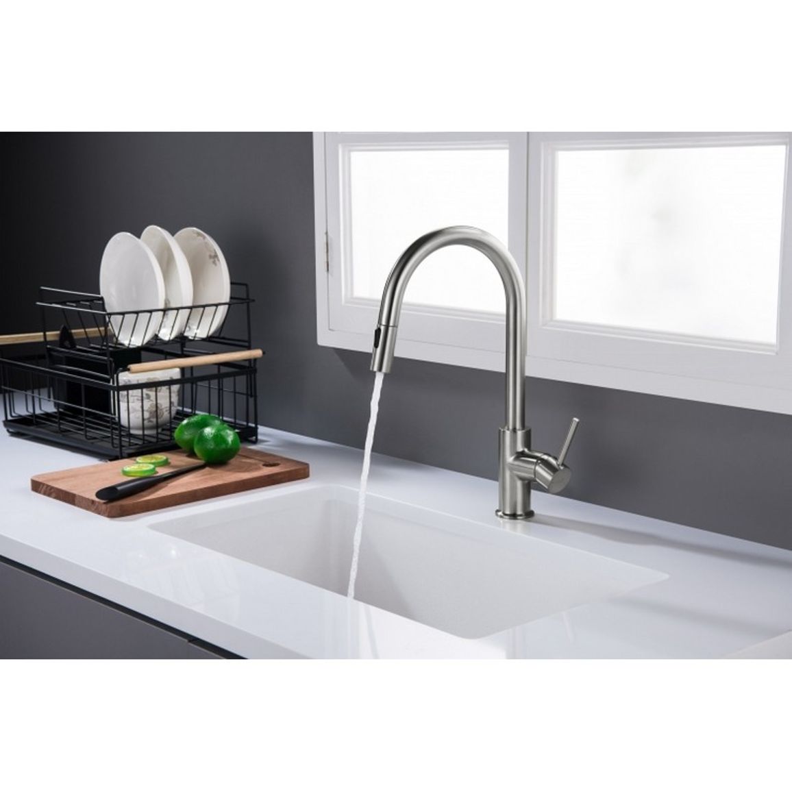 Змішувач PLAZA PLUS WINDOW сталь Blue Water (5901730617658) Змішувач PLAZA PLUS WINDOW сталь Blue Water (5901730617658)