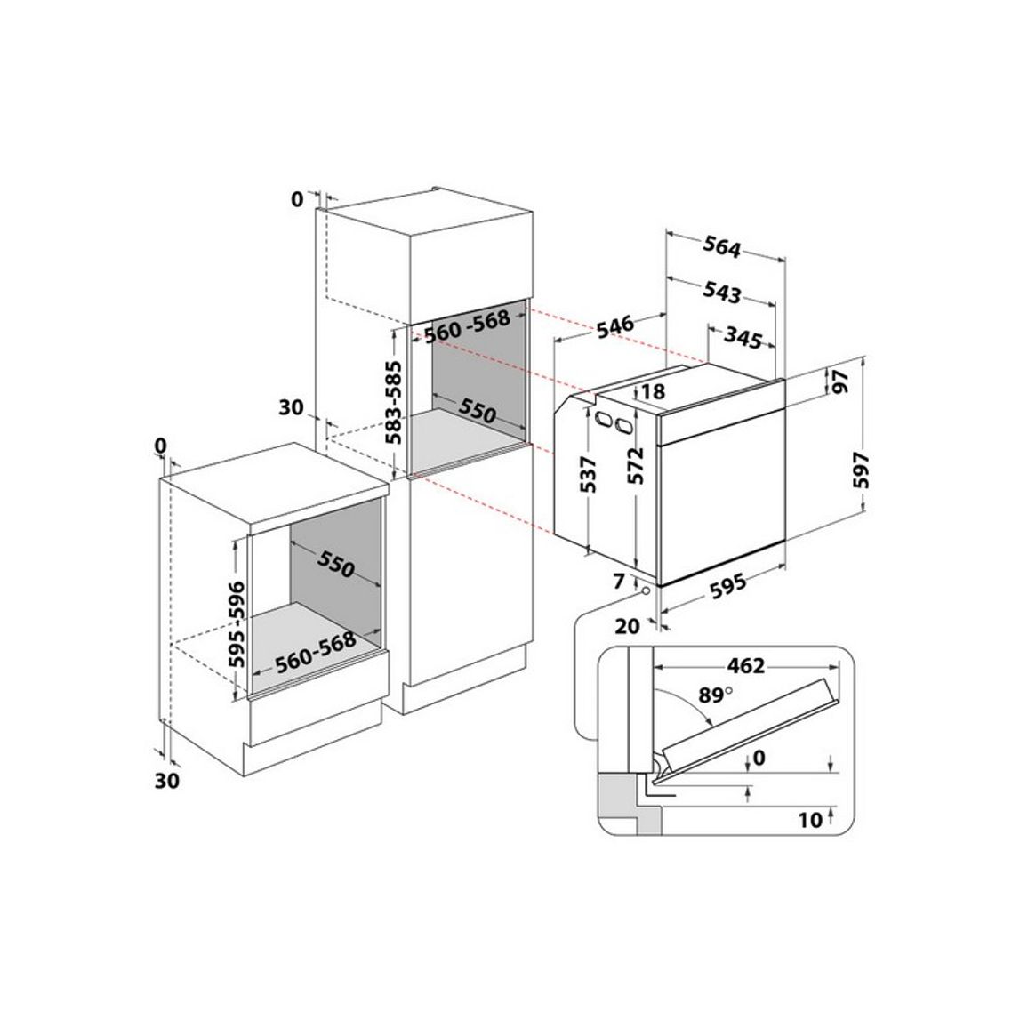Духова шафа вбудована WOI4S8CM1SWA Whirlpool Духова шафа вбудована WOI4S8CM1SWA Whirlpool