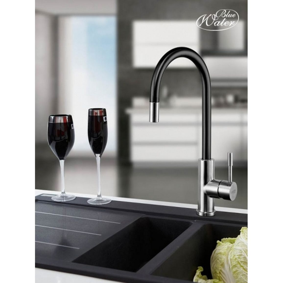 Змішувач LIMA Inox/чорний матовий Blue Water (5901730613193) Змішувач LIMA Inox/чорний матовий Blue Water (5901730613193)