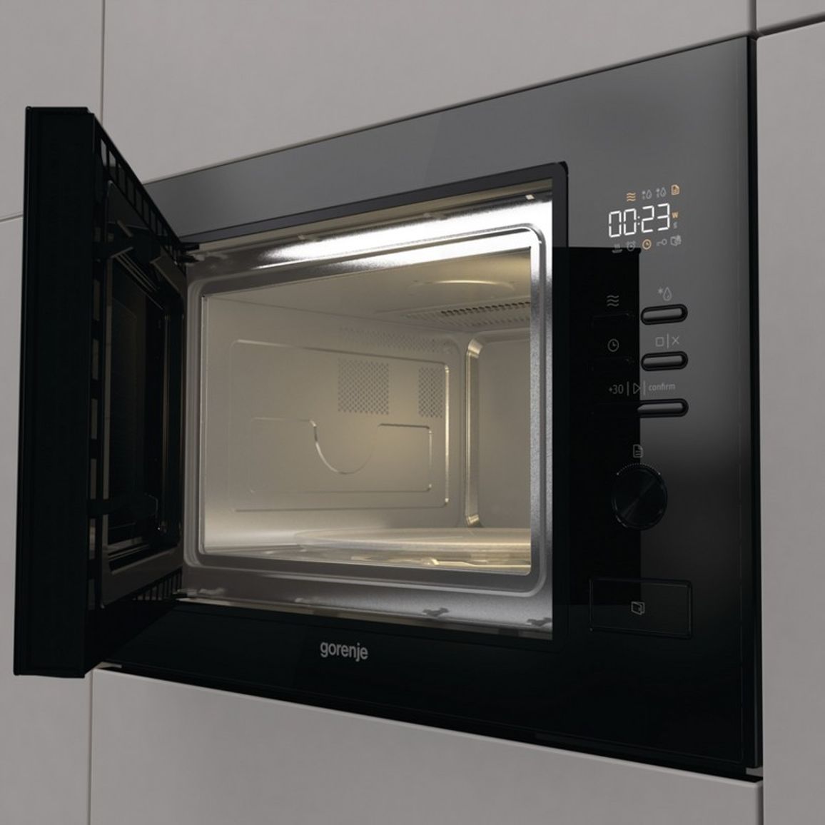 Мікрохвильова піч вбудовувана BM251M2BG чорний Gorenje Мікрохвильова піч вбудовувана BM251M2BG чорний Gorenje