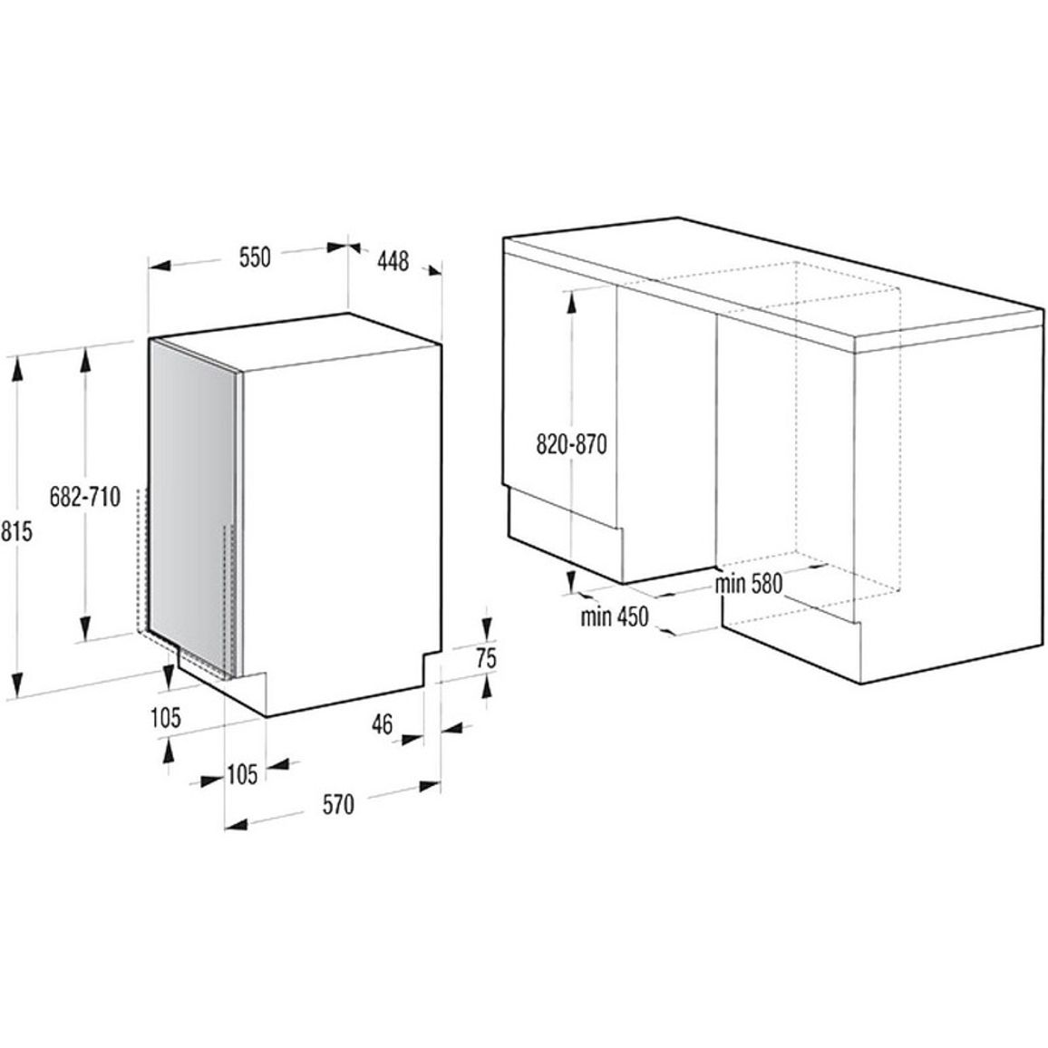 Вбудована посудомийна машина ZIM434.1B Hansa (45см) Вбудована посудомийна машина ZIM434.1B Hansa (45см)