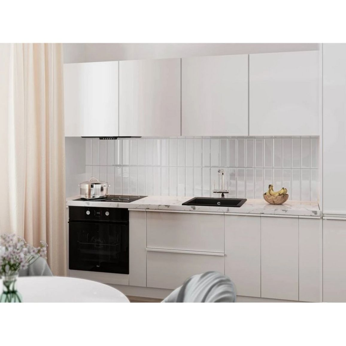 Кухонна мийка BODRUM 510 black shine mirastone Miraggio Кухонна мийка BODRUM 510 black shine mirastone Miraggio