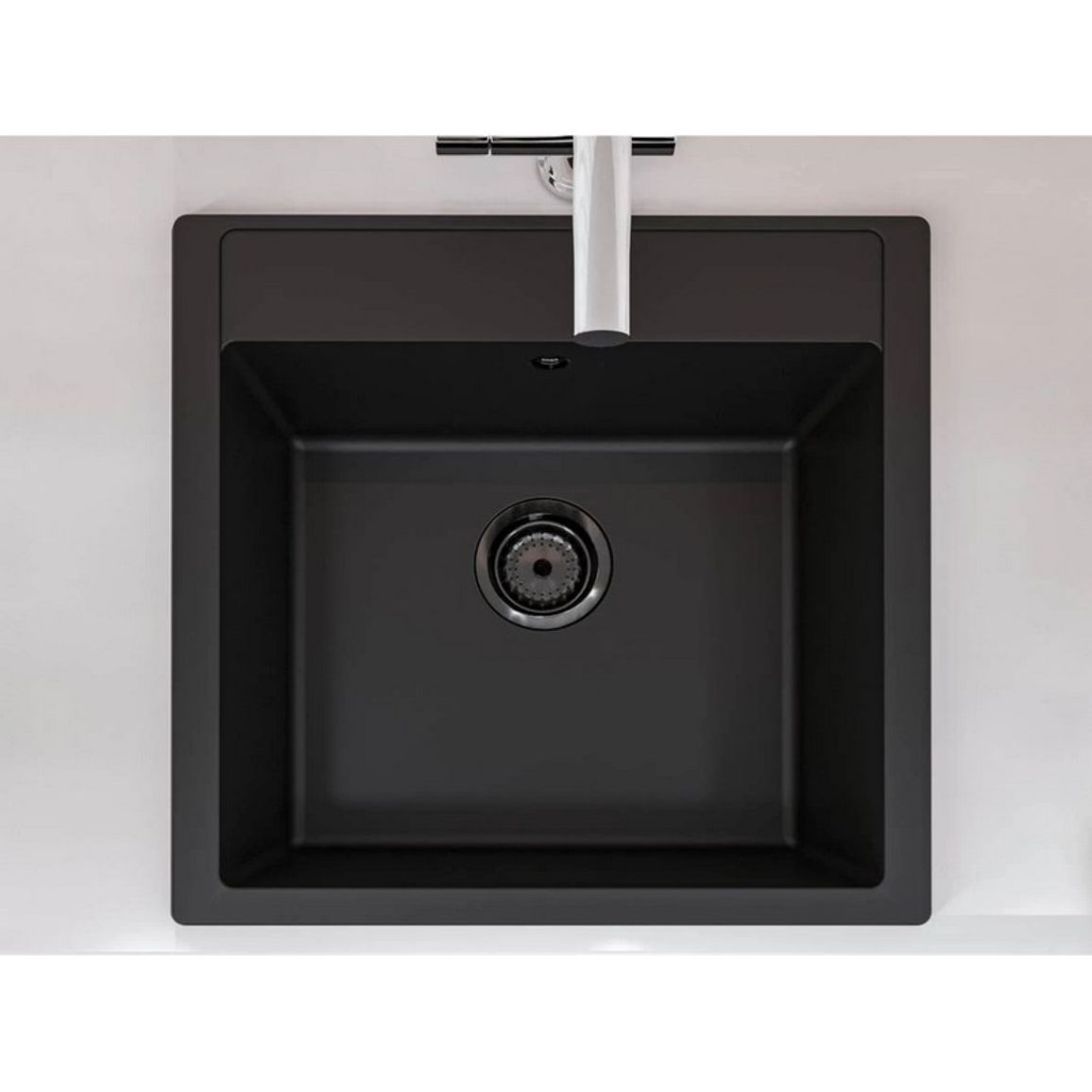 Кухонна мийка BODRUM 510 black shine mirastone Miraggio Кухонна мийка BODRUM 510 black shine mirastone Miraggio