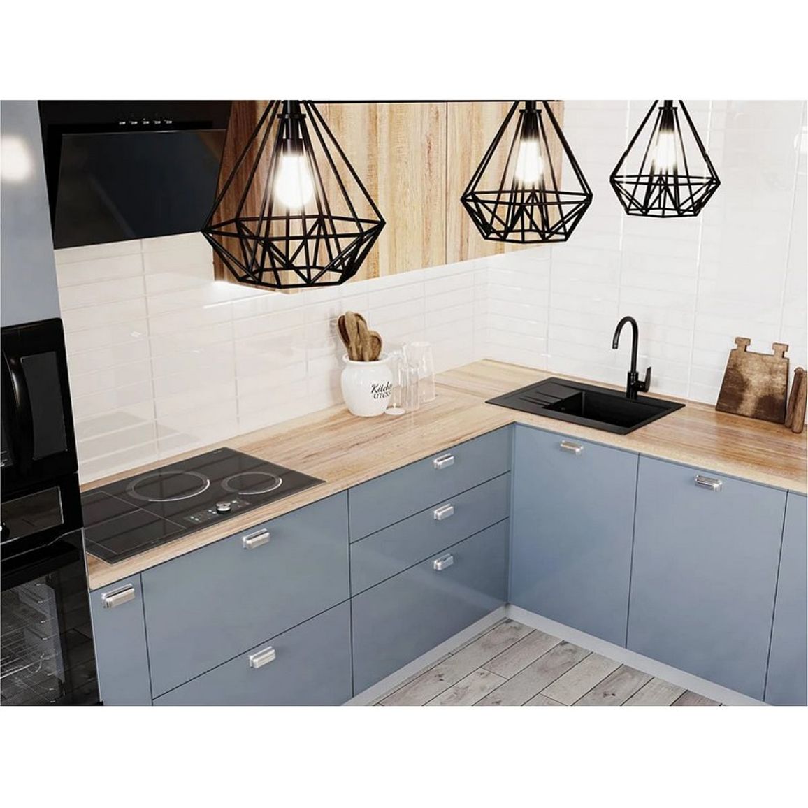 Кухонна мийка BODRUM 650 black shine mirastone Miraggio Кухонна мийка BODRUM 650 black shine mirastone Miraggio