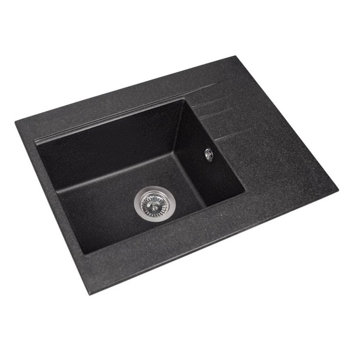 Кухонна мийка BODRUM 650 black shine mirastone Miraggio Кухонна мийка BODRUM 650 black shine mirastone Miraggio