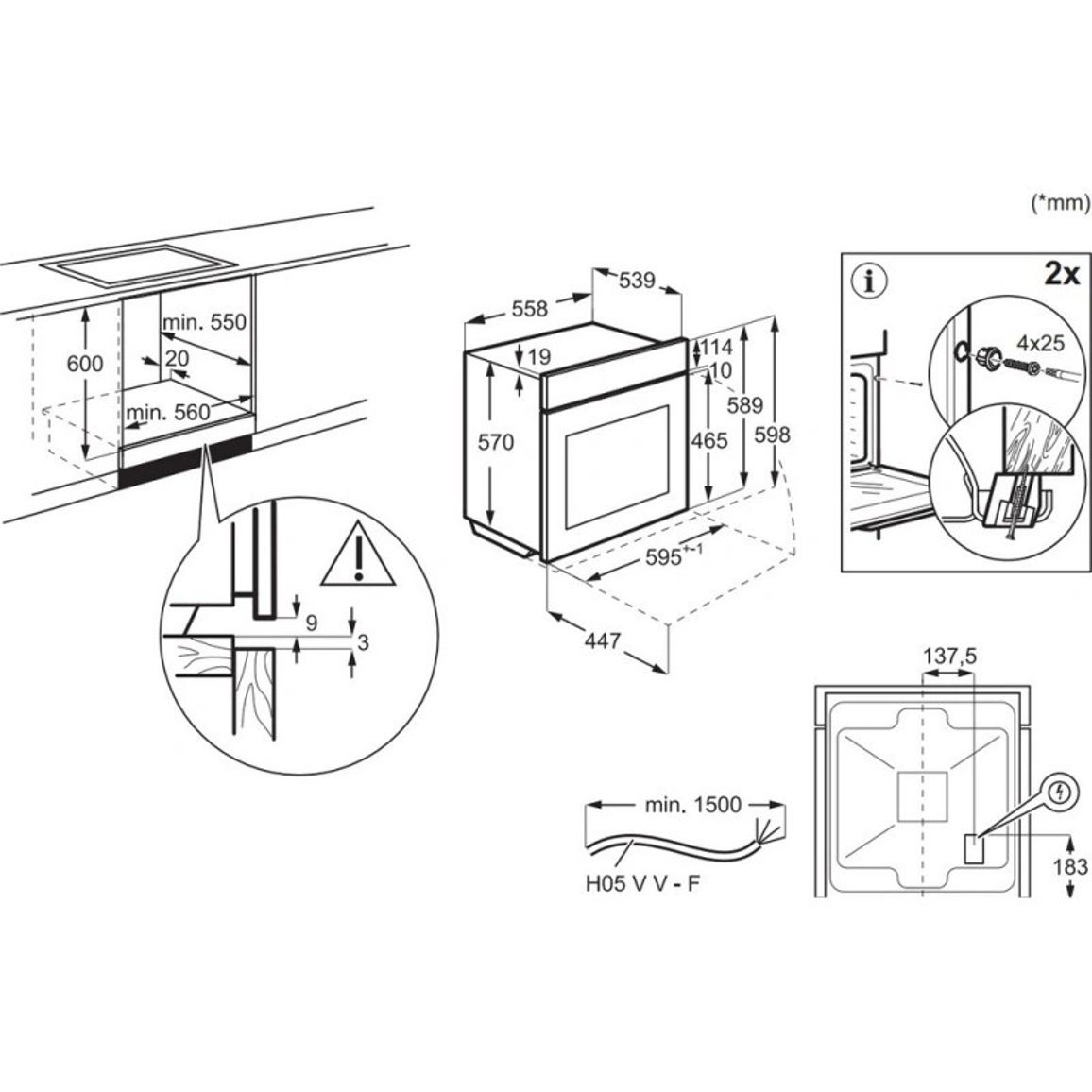 Духова шафа LOH3H00BK чорний Electrolux Духова шафа LOH3H00BK чорний Electrolux