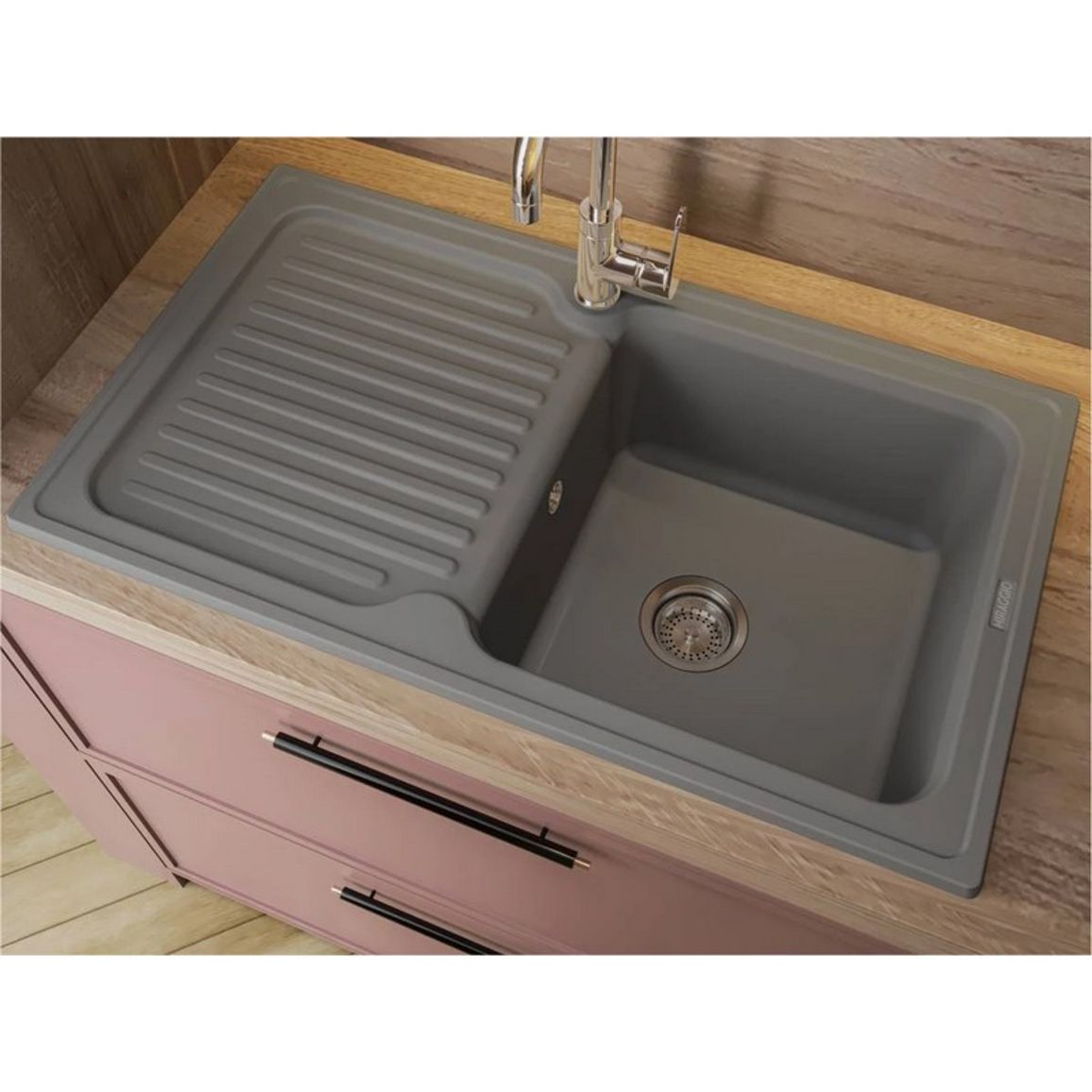 Кухонна мийка ORLEAN gray mirastone Miraggio Кухонна мийка ORLEAN gray mirastone Miraggio
