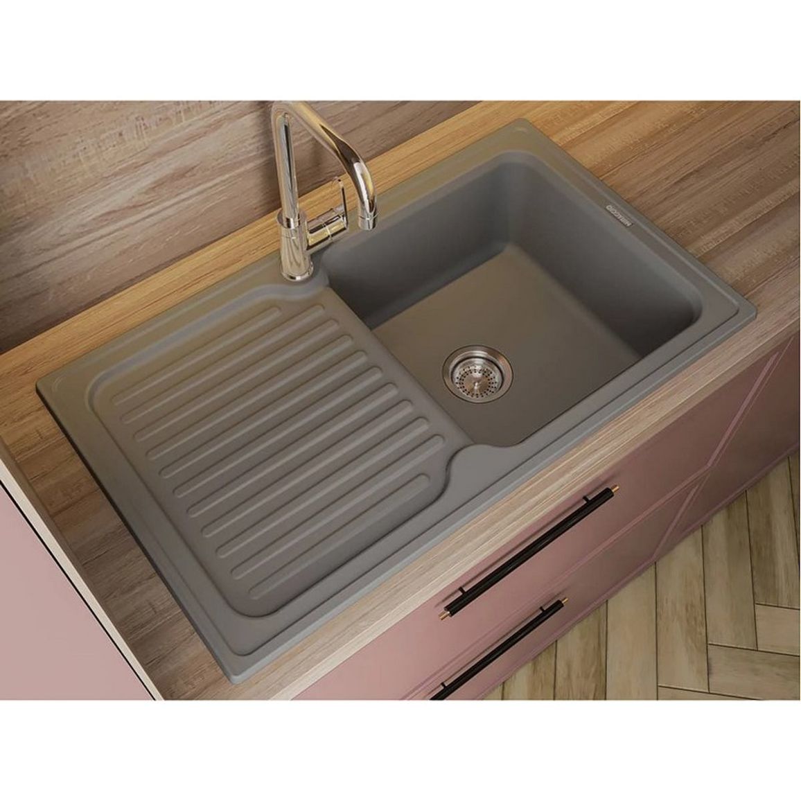 Кухонна мийка ORLEAN gray mirastone Miraggio Кухонна мийка ORLEAN gray mirastone Miraggio
