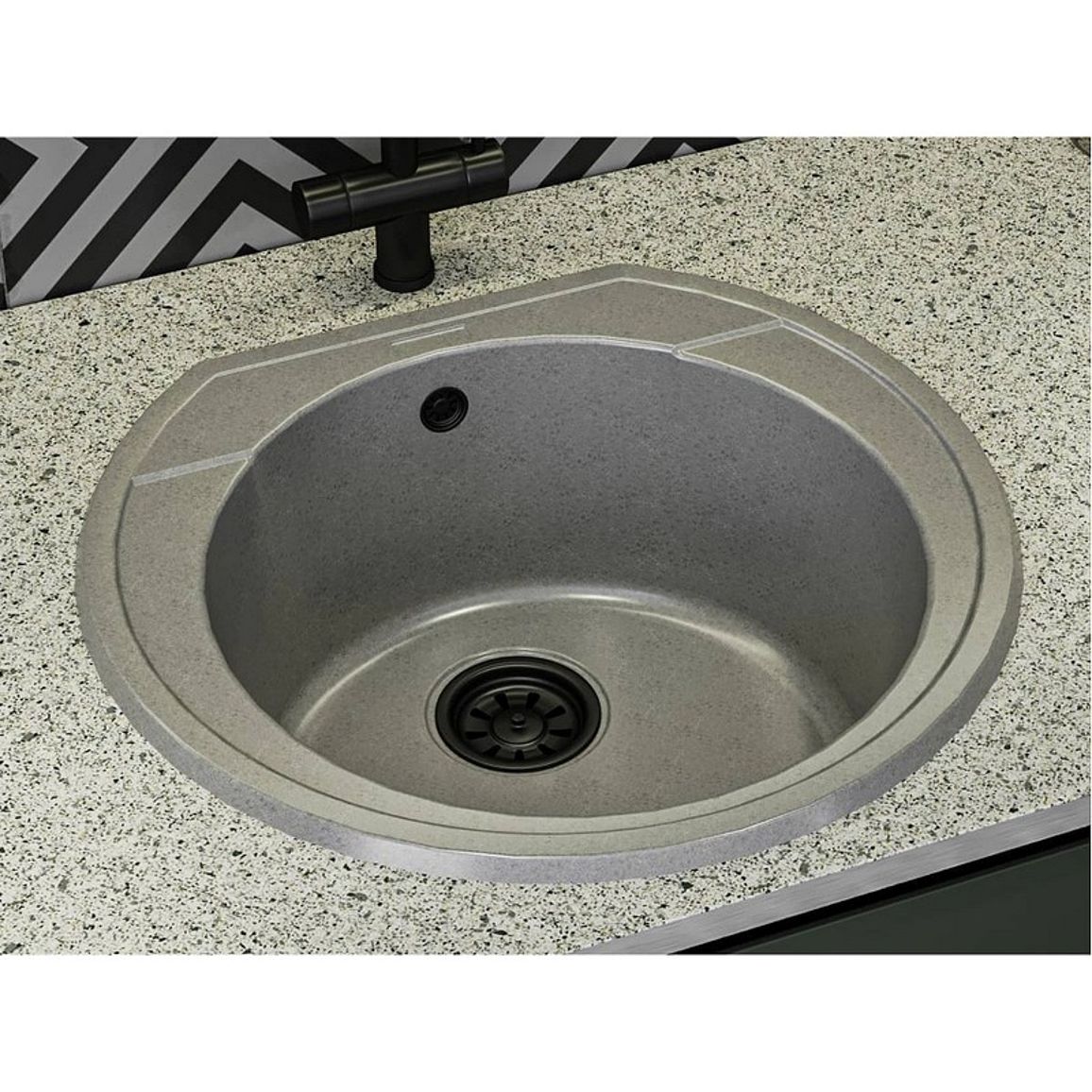 Кухонна мийка TULUZA gray mirastone Miraggio Кухонна мийка TULUZA gray mirastone Miraggio