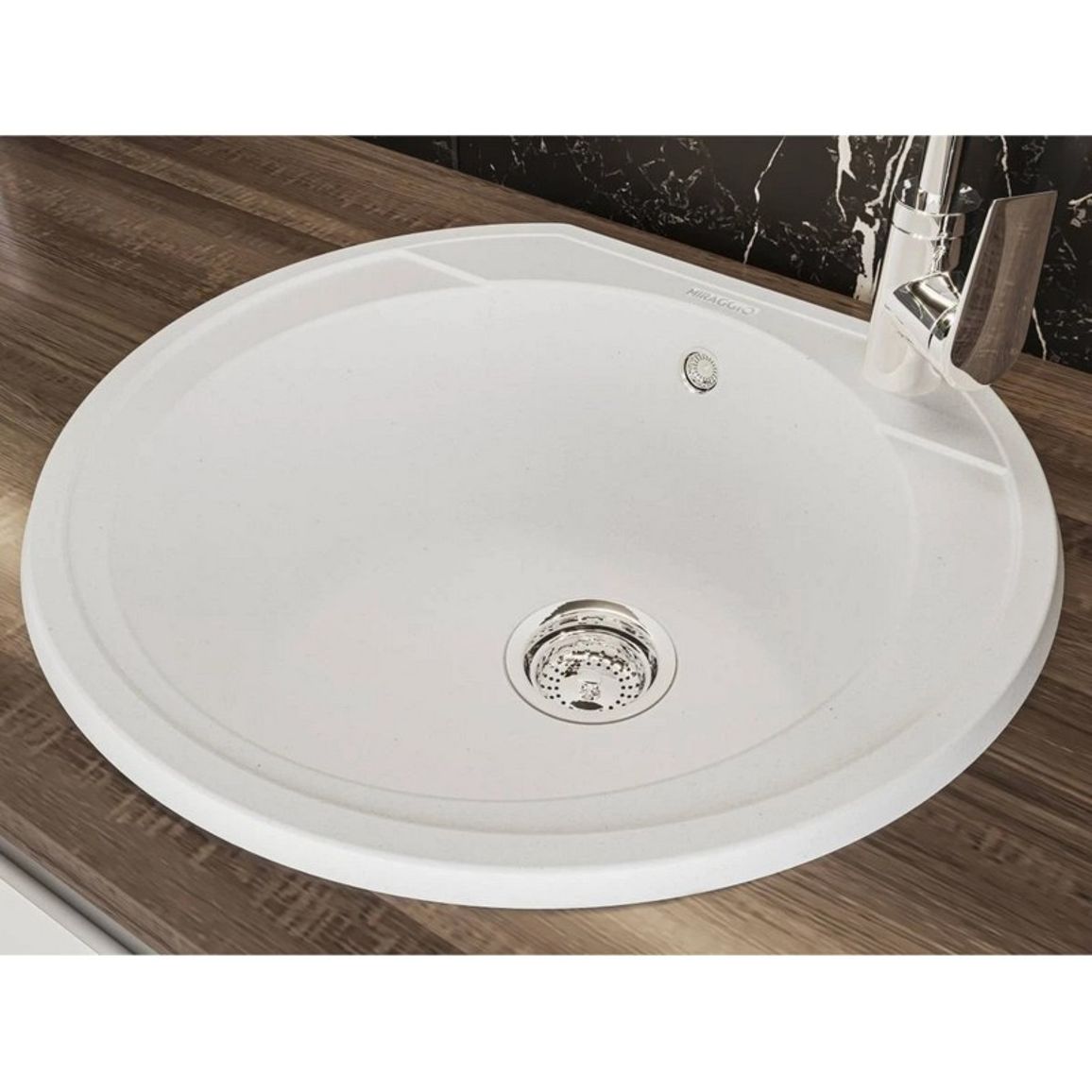 Кухонна мийка TULUZA white mirastone Miraggio Кухонна мийка TULUZA white mirastone Miraggio