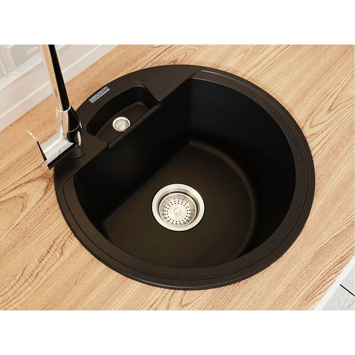 Кухонна мийка VALENCIA black shine mirastone Miraggio Кухонна мийка VALENCIA black shine mirastone Miraggio