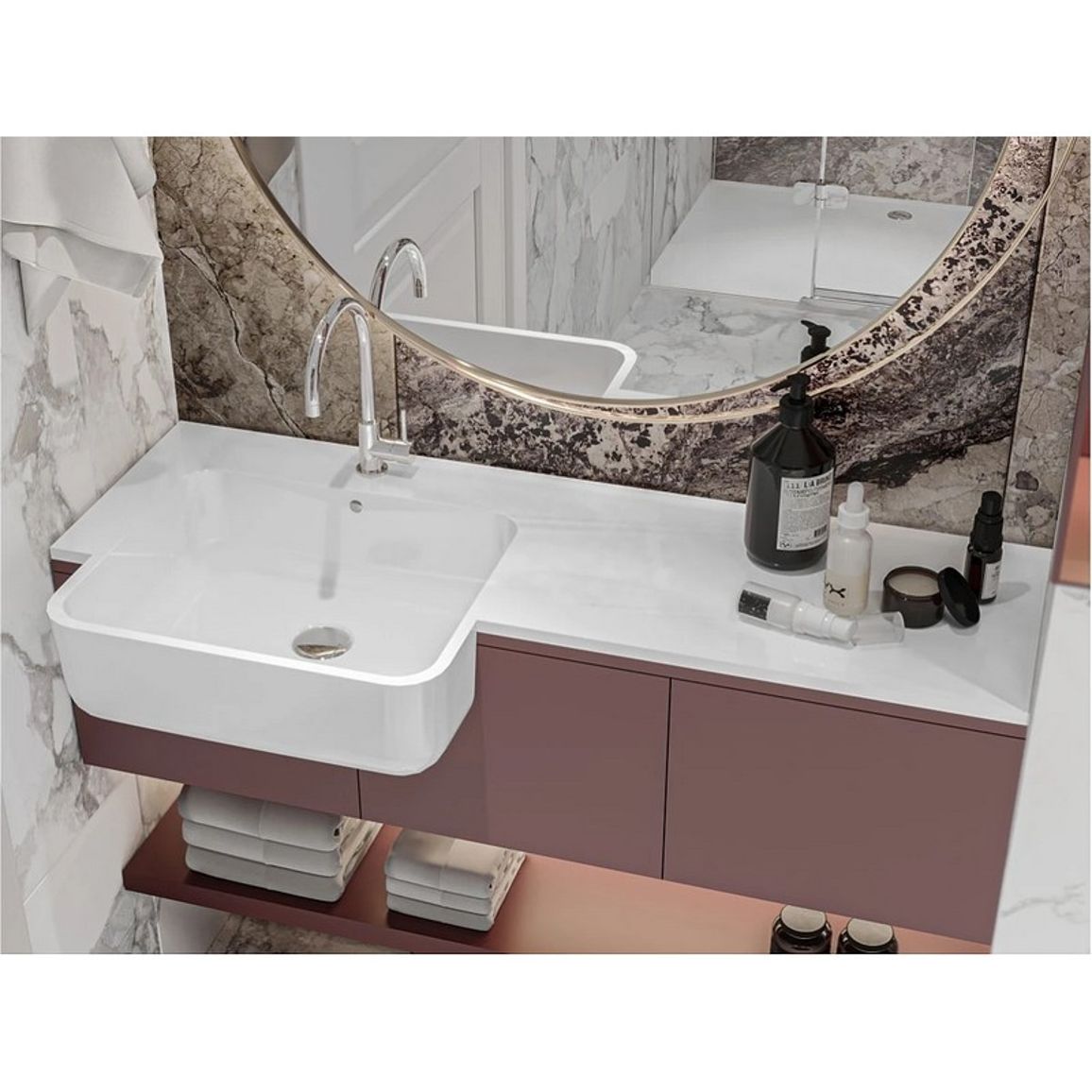 Умивальник FONTANA L miramarble Miraggio Умивальник FONTANA L miramarble Miraggio
