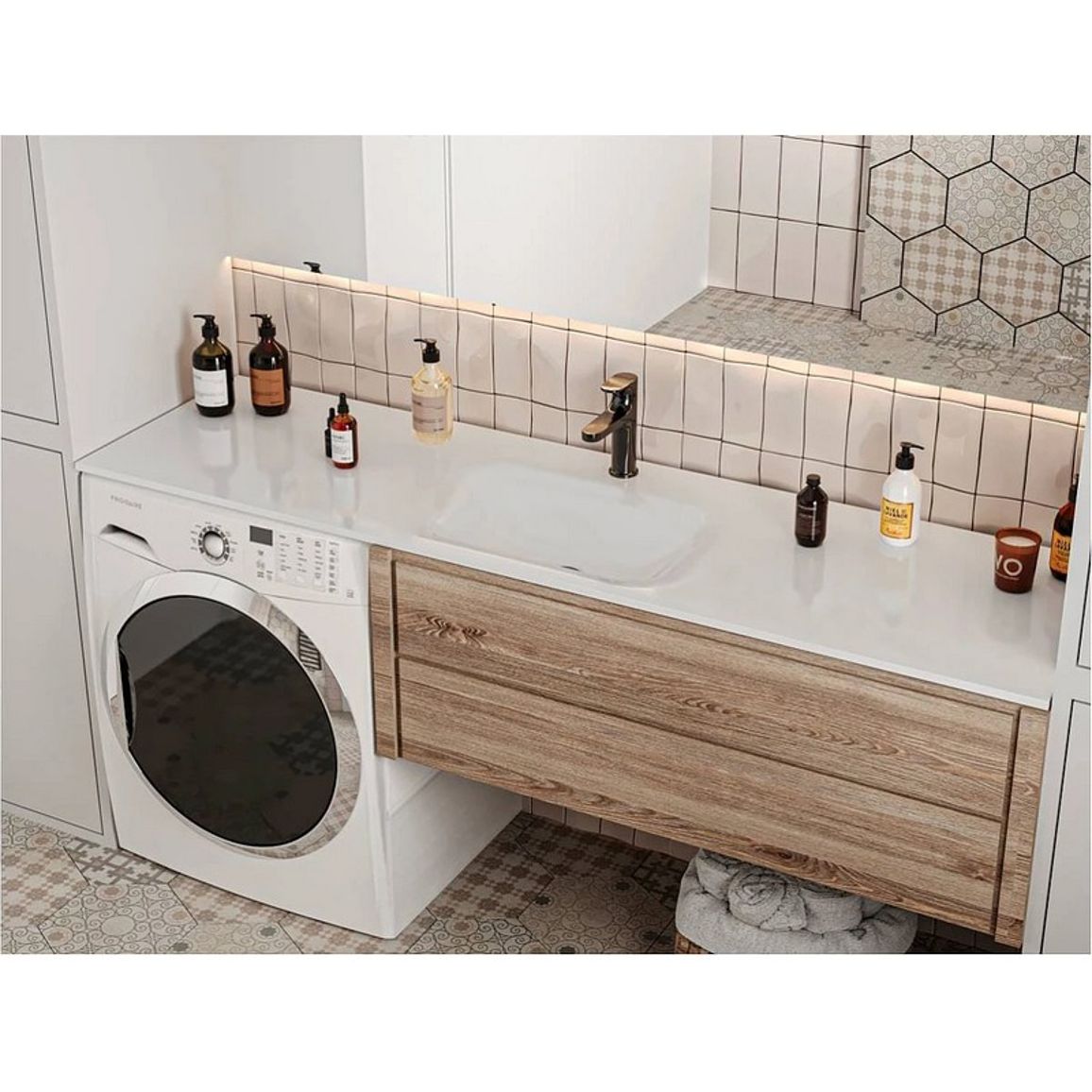 Умивальник JESSEL 1800 miramarble Miraggio