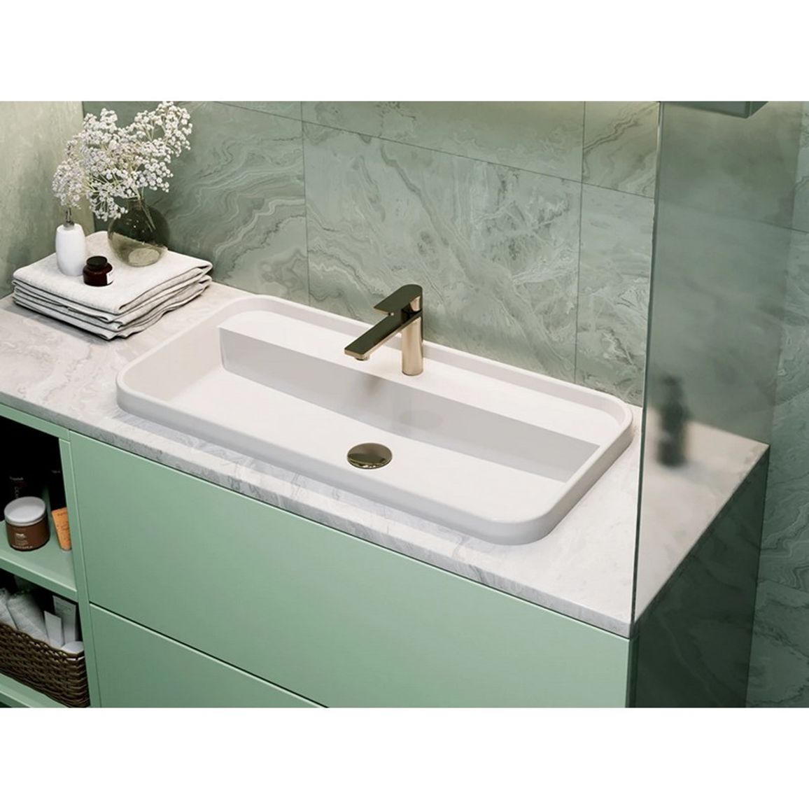 Умивальник OCEAN 800 miramarble Miraggio Умивальник OCEAN 800 miramarble Miraggio