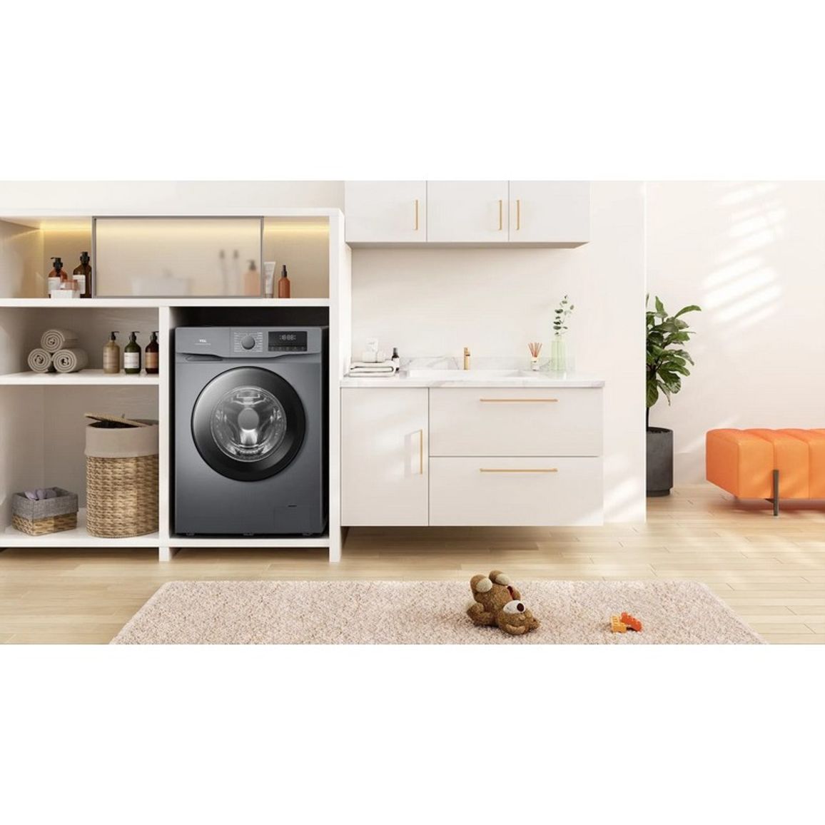 Пральна машина FF1014SA1UA фронтальна, 10кг , 60см, сірий TCL