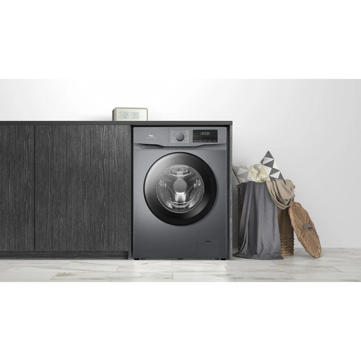 Пральна машина FF1014SA1UA фронтальна, 10кг , 60см, сірий TCL