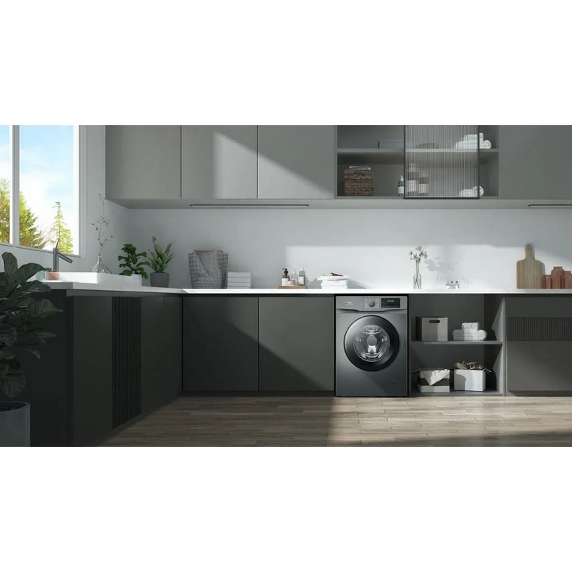 Пральна машина FF1014SA1UA фронтальна, 10кг , 60см, сірий TCL