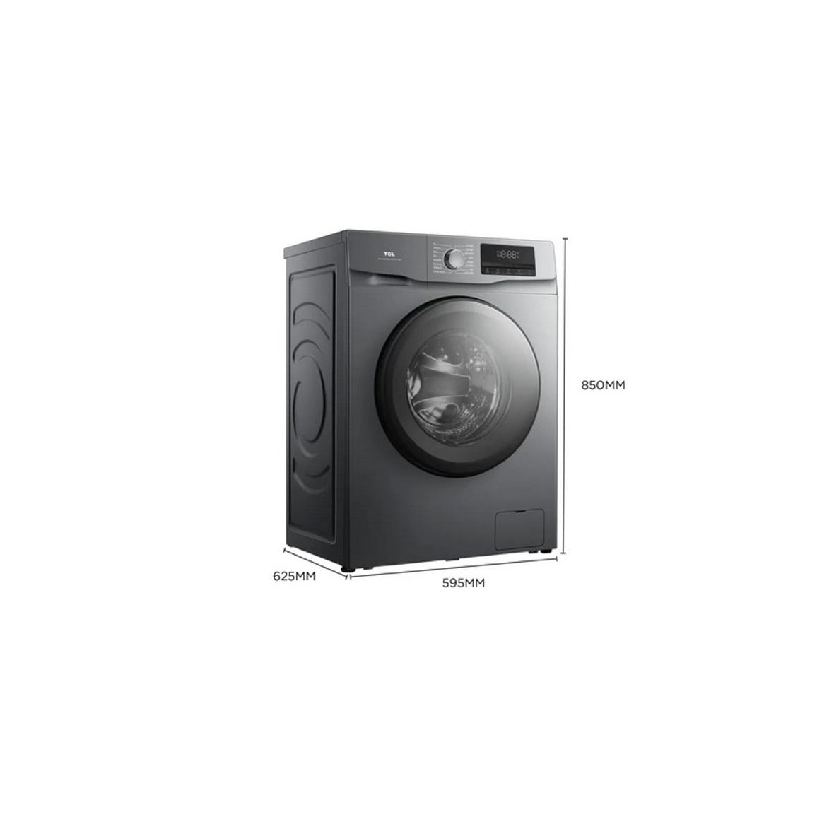 Пральна машина FF1014SA1UA фронтальна, 10кг , 60см, сірий TCL