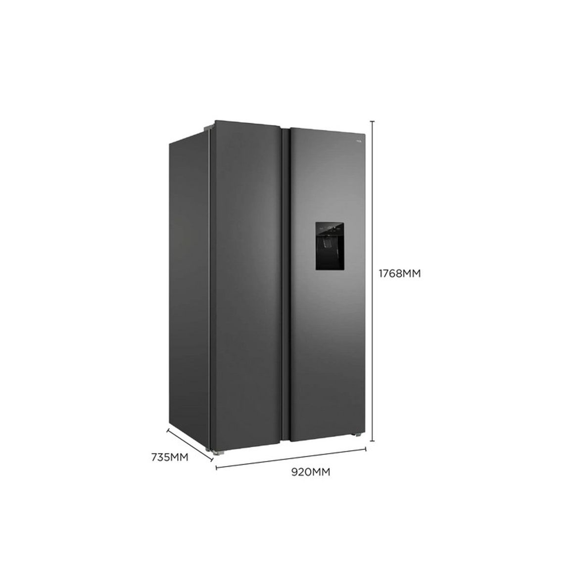 Холодильник SBS RP631SSE1UA диспенсер, нерж, TCL Холодильник SBS RP631SSE1UA диспенсер, нерж, TCL