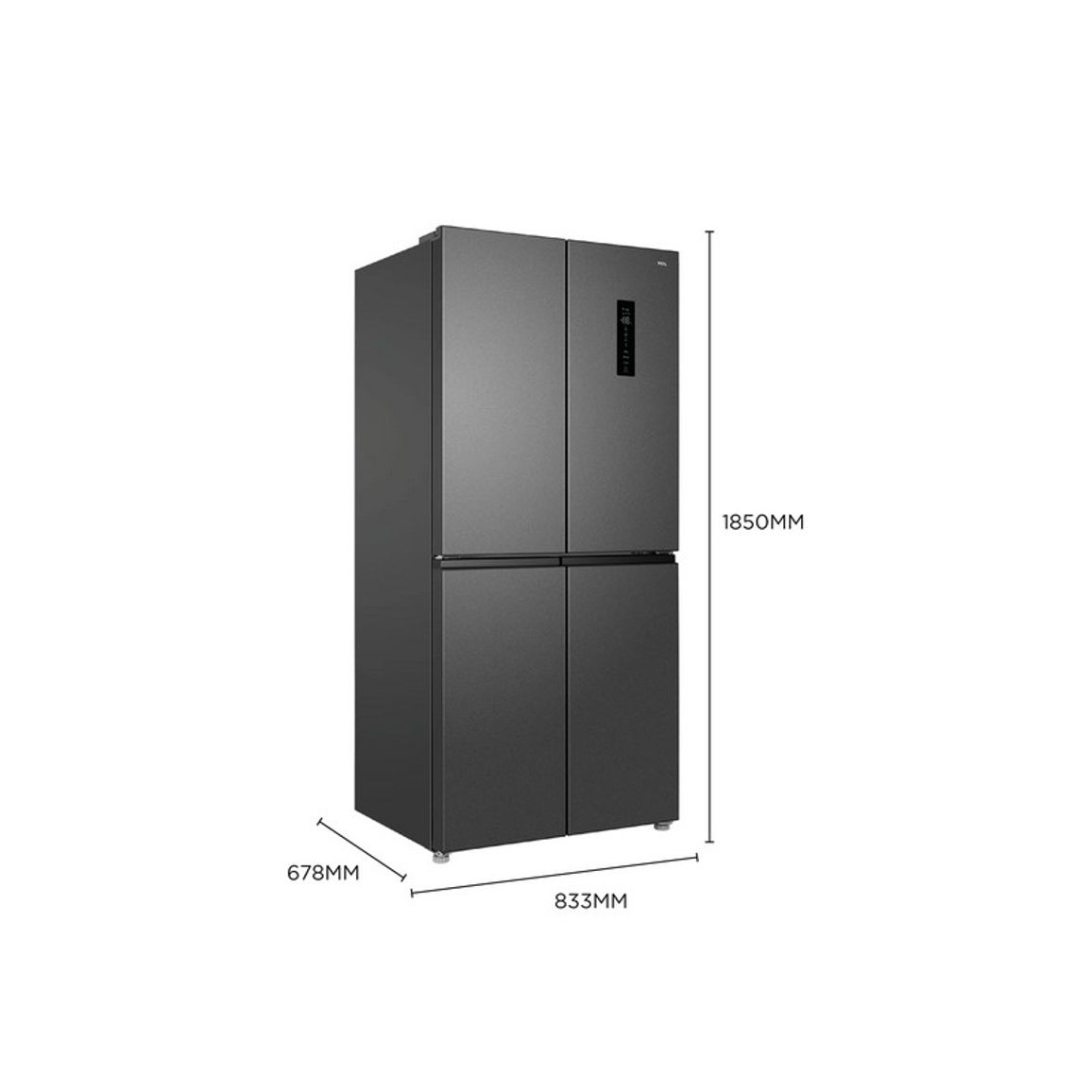 Холодильник SBS RP470CSE1UA нерж, TCL Холодильник SBS RP470CSE1UA нерж, TCL