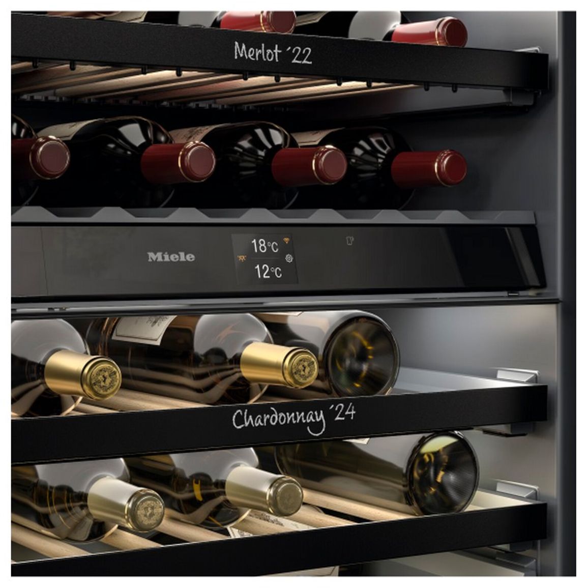 Вбудовуваний винний холодильник KWTUS 7096 E obsw Miele