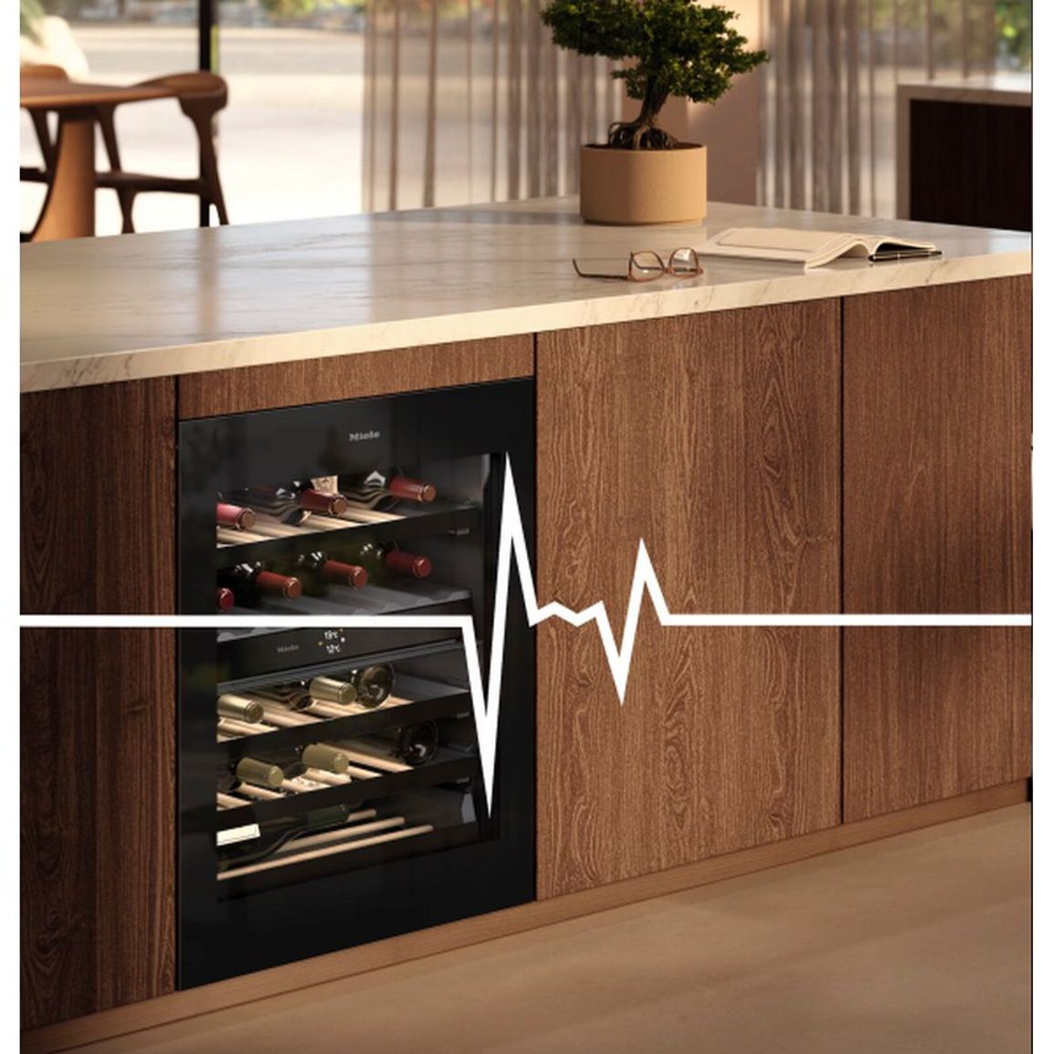 Вбудовуваний винний холодильник KWTUS 7096 E obsw Miele