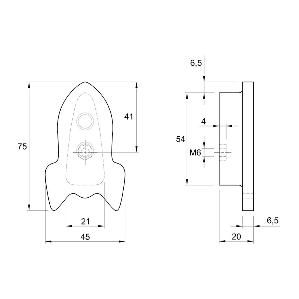 Ручка Ferro Fiori M 0093.01 белый дуб, Ракета