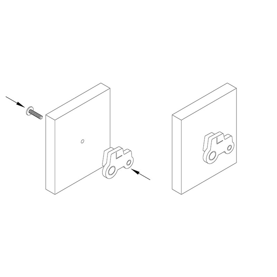 Ручка Ferro Fiori M 0095.01 белый дуб, Трактор Ручка Ferro Fiori M 0095.01 белый дуб, Трактор