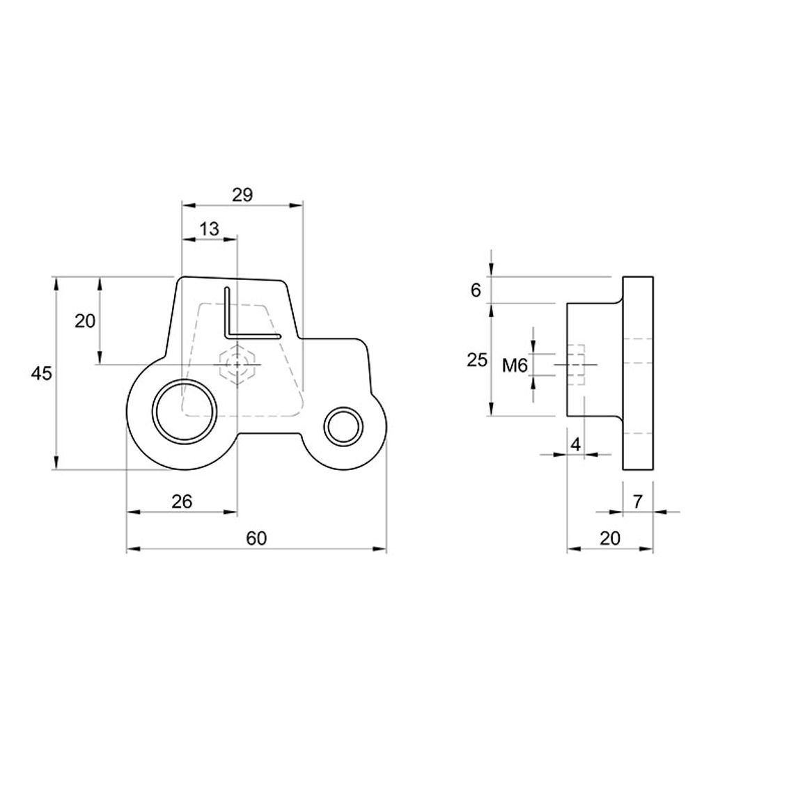 Ручка Ferro Fiori M 0095.01 белый дуб, Трактор Ручка Ferro Fiori M 0095.01 белый дуб, Трактор
