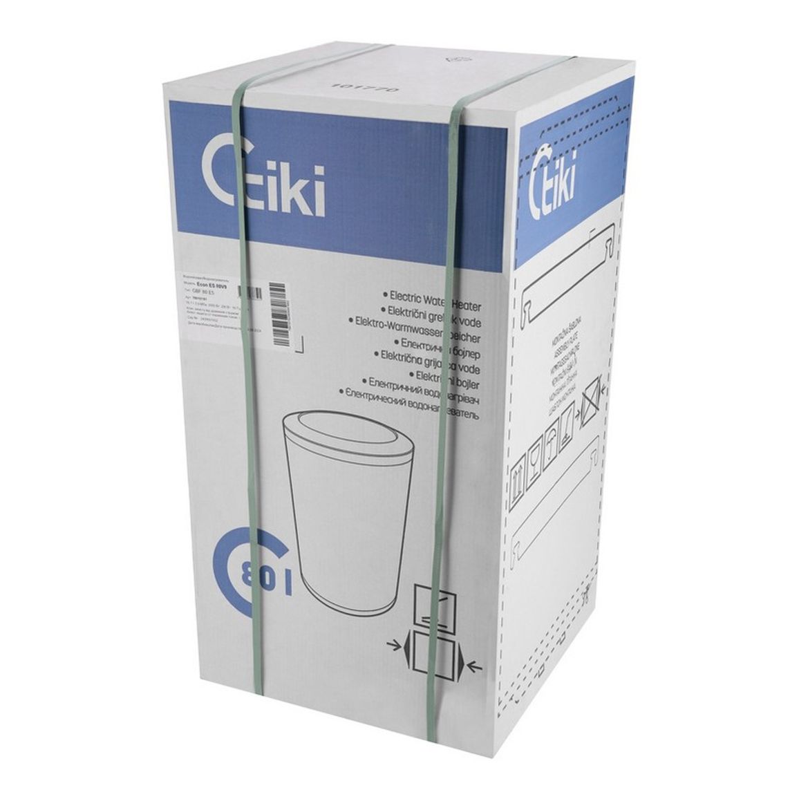 Водонагрівач круглий GBF80E5-ECON_TIKI, 80л, 2кВт, сухий тен, (700157) TIKI