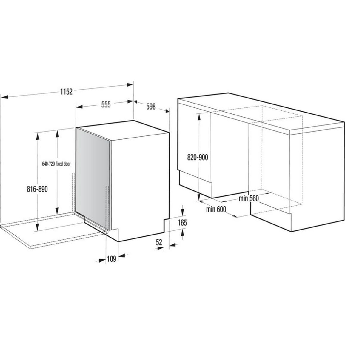 Посудомийна машина вбудована GV16E1 Gorenje Посудомийна машина вбудована GV16E1 Gorenje