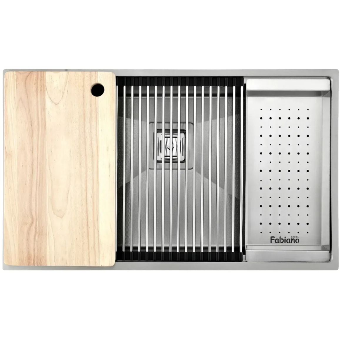 Нержавіюча мийка Quadro Center 74 Celldecor Fabiano Нержавіюча мийка Quadro Center 74 Celldecor Fabiano