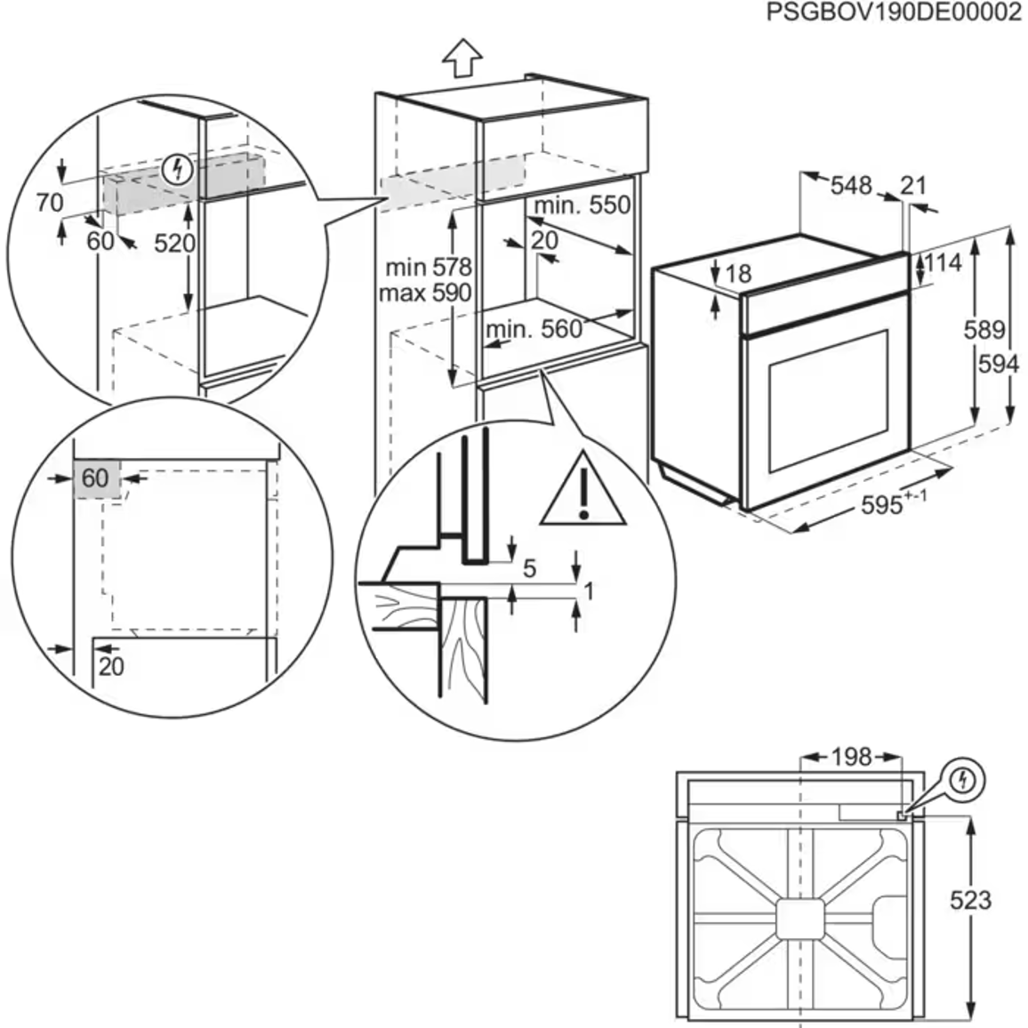 Духова шафа KODEH10H Electrolux Духова шафа KODEH10H Electrolux