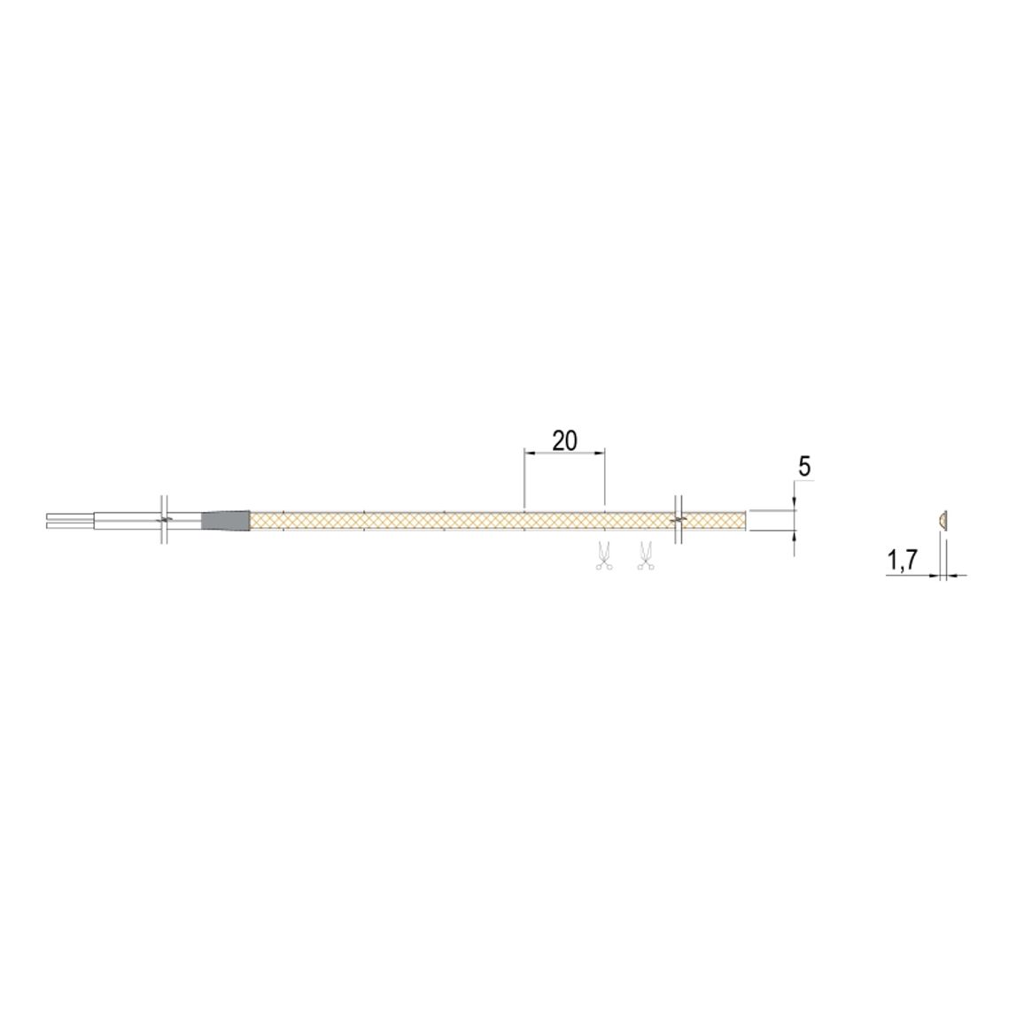 LED-лента COB SLIM 5mm, 400 LEDs/m, 7W, 24V, IP20, холодный свет, 6000К LED-лента COB SLIM 5mm, 400 LEDs/m, 7W, 24V, IP20, холодный свет, 6000К