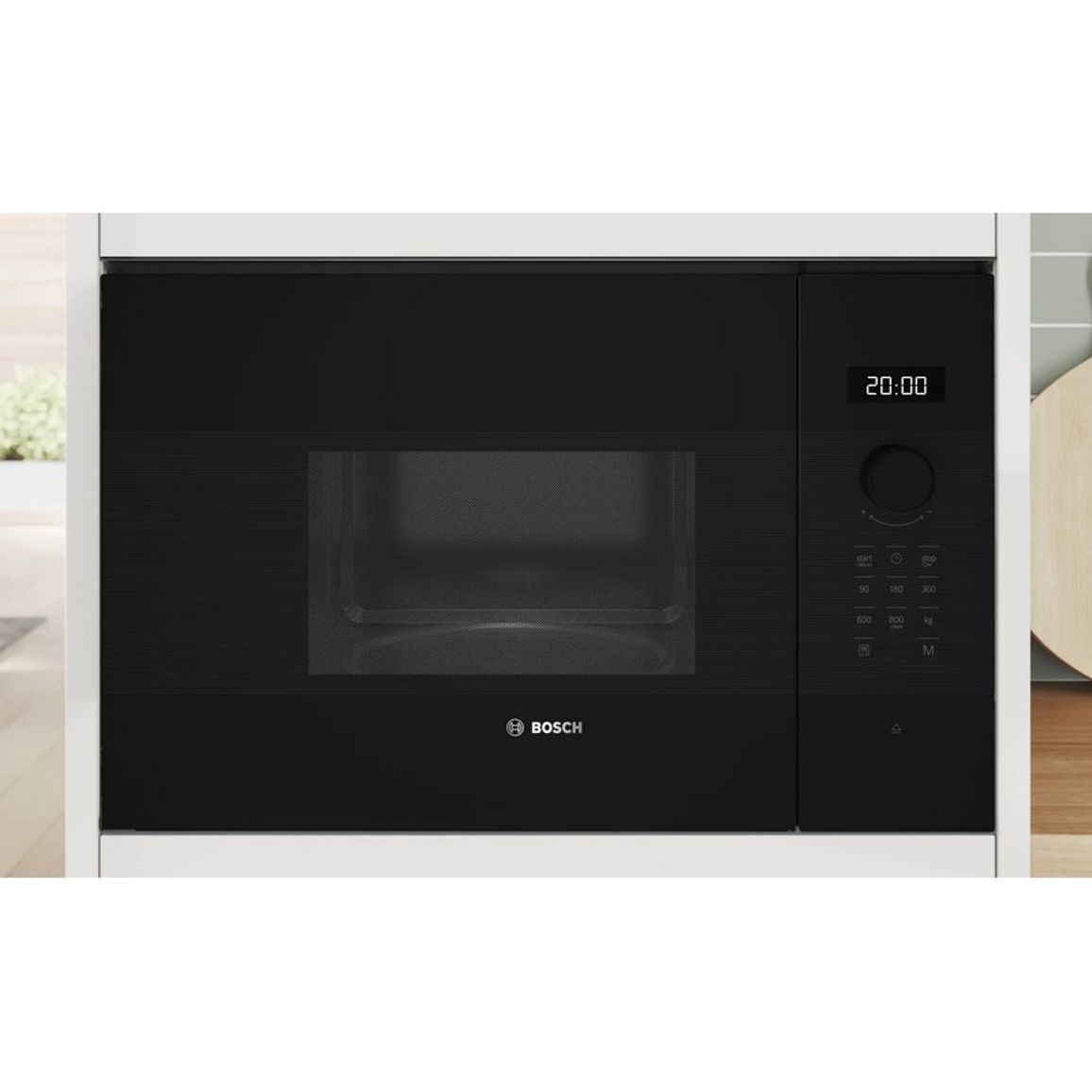 Вбудована мікрохвильова піч чорна BFL524MB2 Bosch