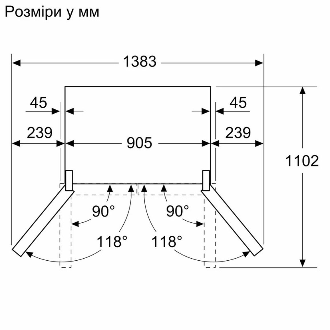 Холодильник Side-by-Side French Door KF96NAXEA Siemens