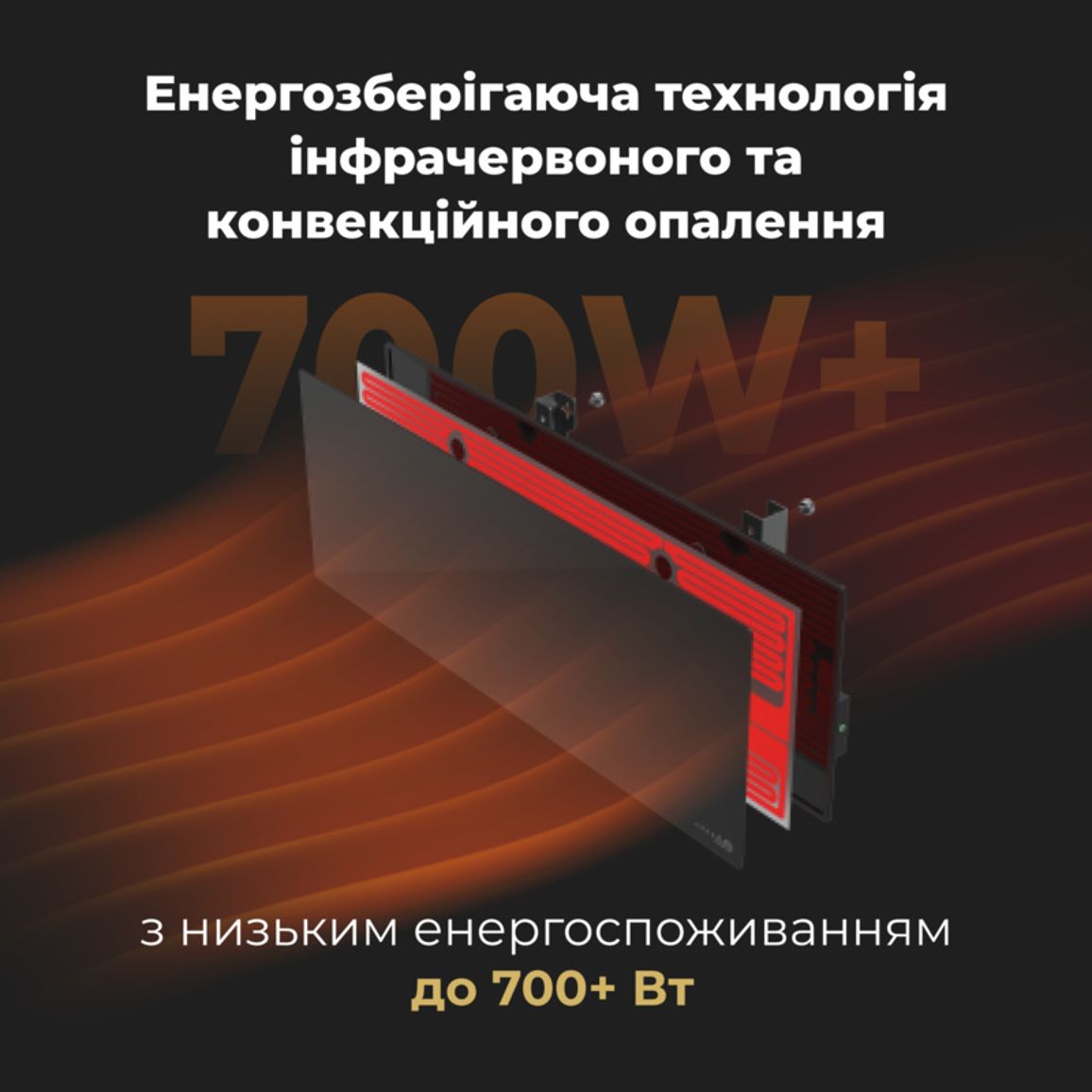 Обігрівач Premium Eco Smart Heater, 700W, GH2S (AGH0002S) AENO