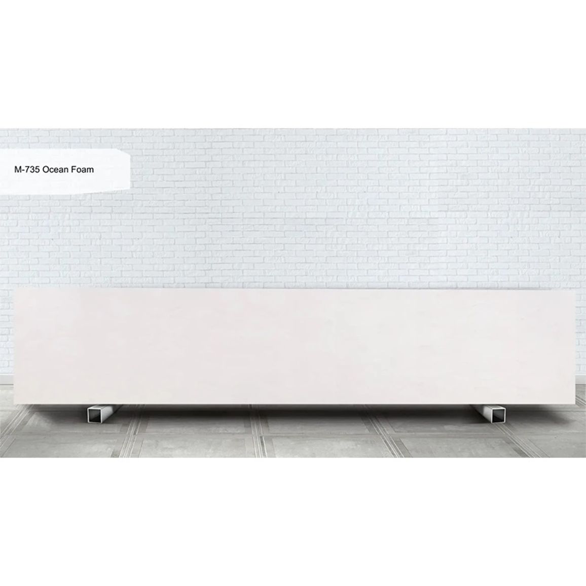 Лист акриловый Grandex Marble Ocean M-735 Ocean Foam 3680х760х12 Лист акриловый Grandex Marble Ocean M-735 Ocean Foam 3680х760х12