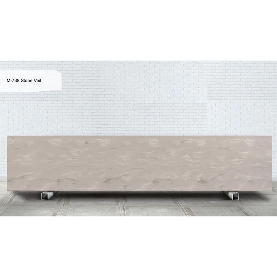 Лист акриловый Grandex Marble Ocean M-738 Stone Veil 3680х760х12 Лист акриловый Grandex Marble Ocean M-738 Stone Veil 3680х760х12