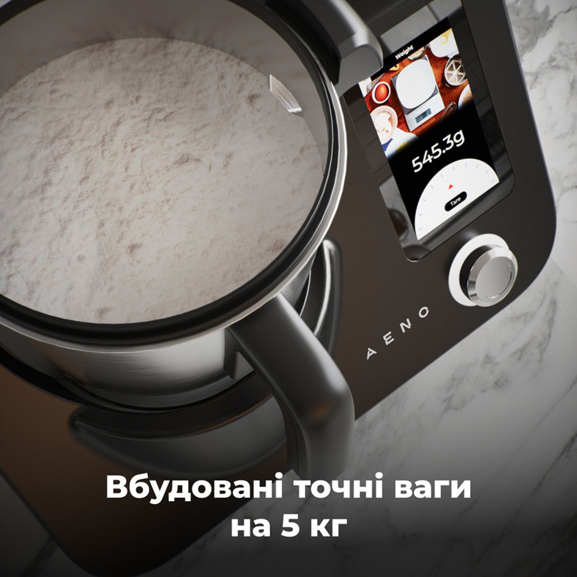 Кухонний робот-комбайн CR1S Чорний (ACR0001S) AENO