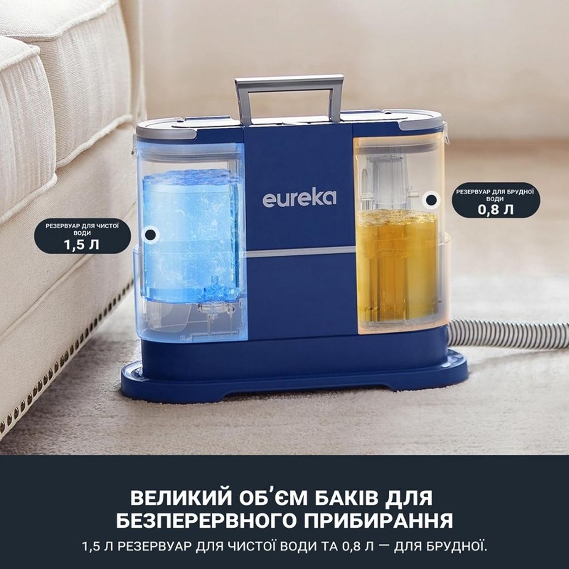 Пилосос миючий для килимів та тканин NEY100ME blue Eureka Пилосос миючий для килимів та тканин NEY100ME blue Eureka