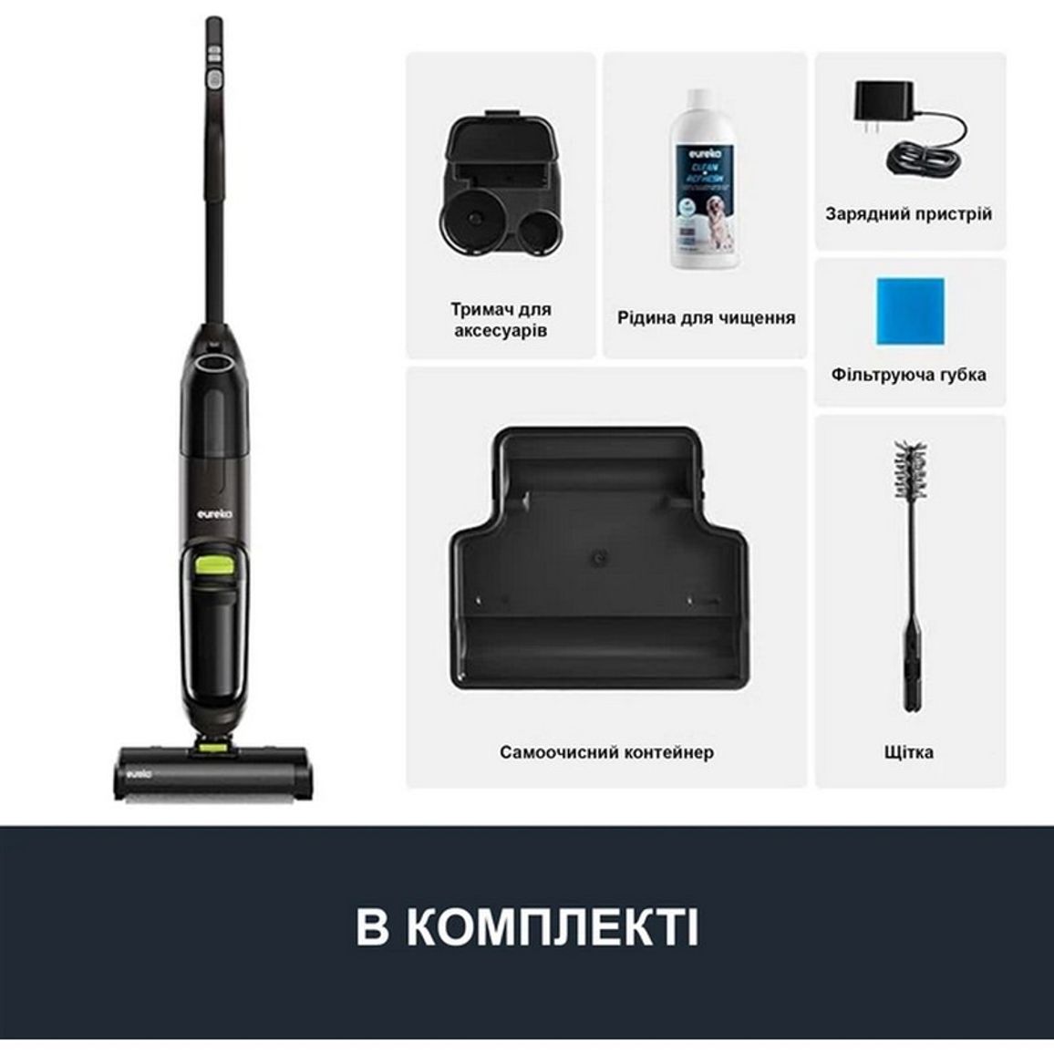 Пилосос акумуляторний New400 black Eureka Пилосос акумуляторний New400 black Eureka