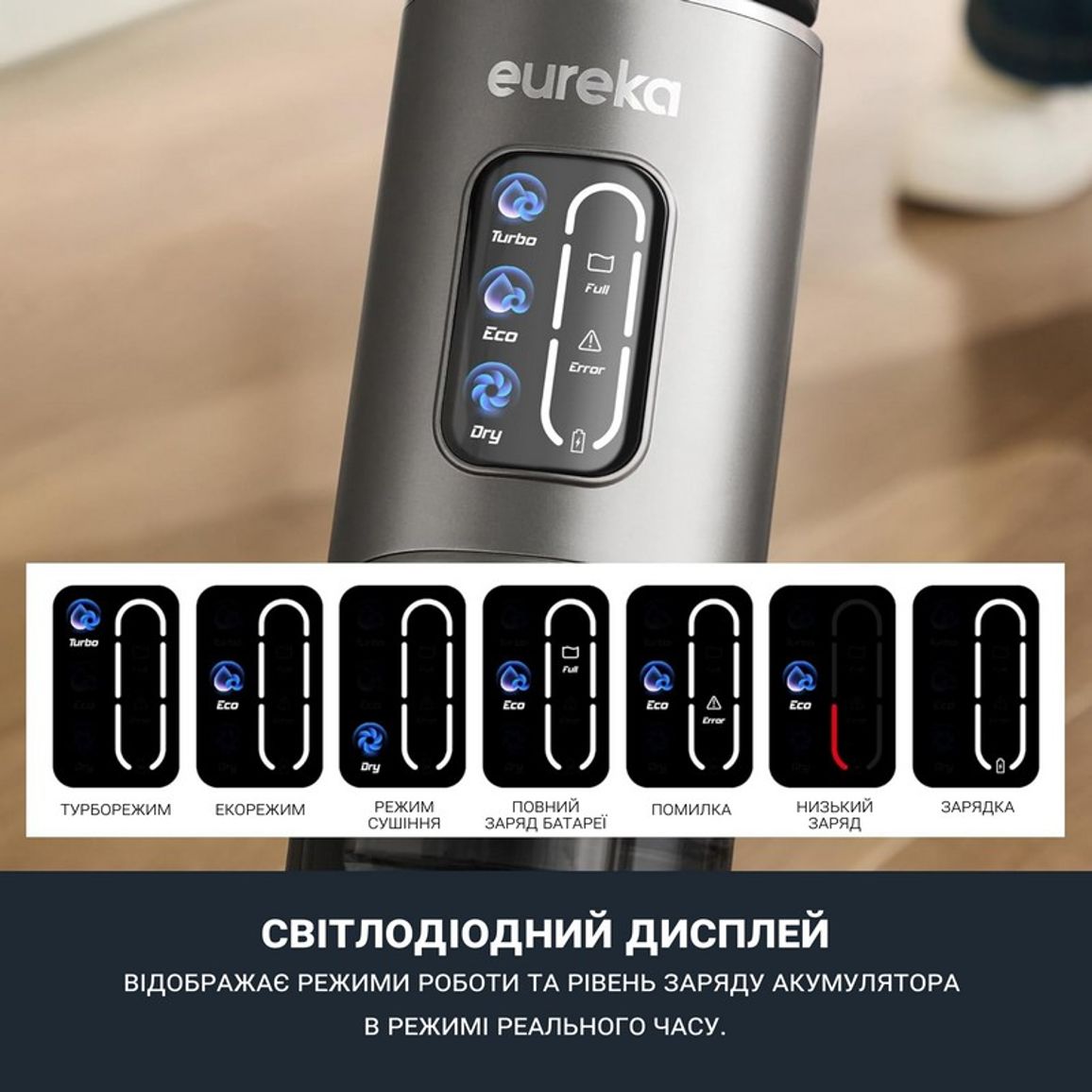 Пилосос миючий NEW430 black Eureka