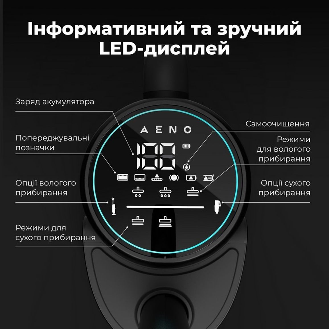 Миючий акумуляторний пилосос TC1 (ATC0001) AENO